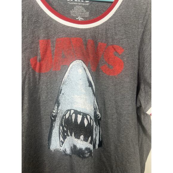 Jaws Movie T-Shirt Universal Studios Men’s Grey Vintage Y2K Rare Tee Size L - Picture 2 of 9